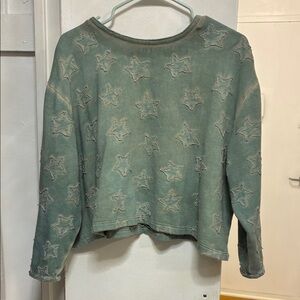 Magnolia pearl star appliqué hermosa sweatshirt